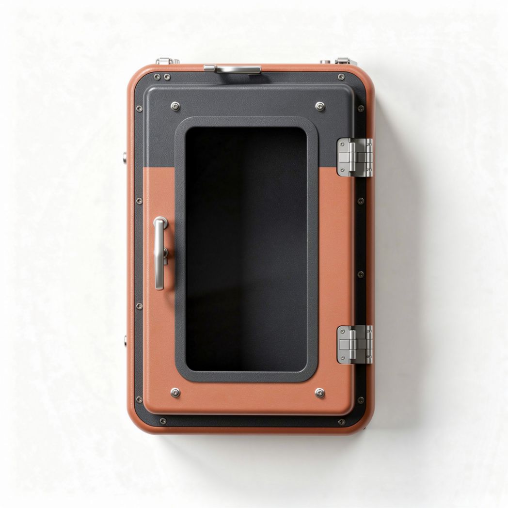 Durable aluminum wall-mounted storage box for tools - 40 x 25 x 10cm