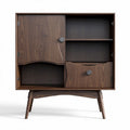 Wooden storage cabinet for living room with drawers - 80 x 40 x 90cm