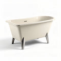 Freestanding acrylic bathtub with stainless steel legs - 150 x 70 x 60cm
