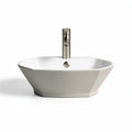 Ceramic freestanding bathroom sink with modern design - 55 x 40 x 15cm