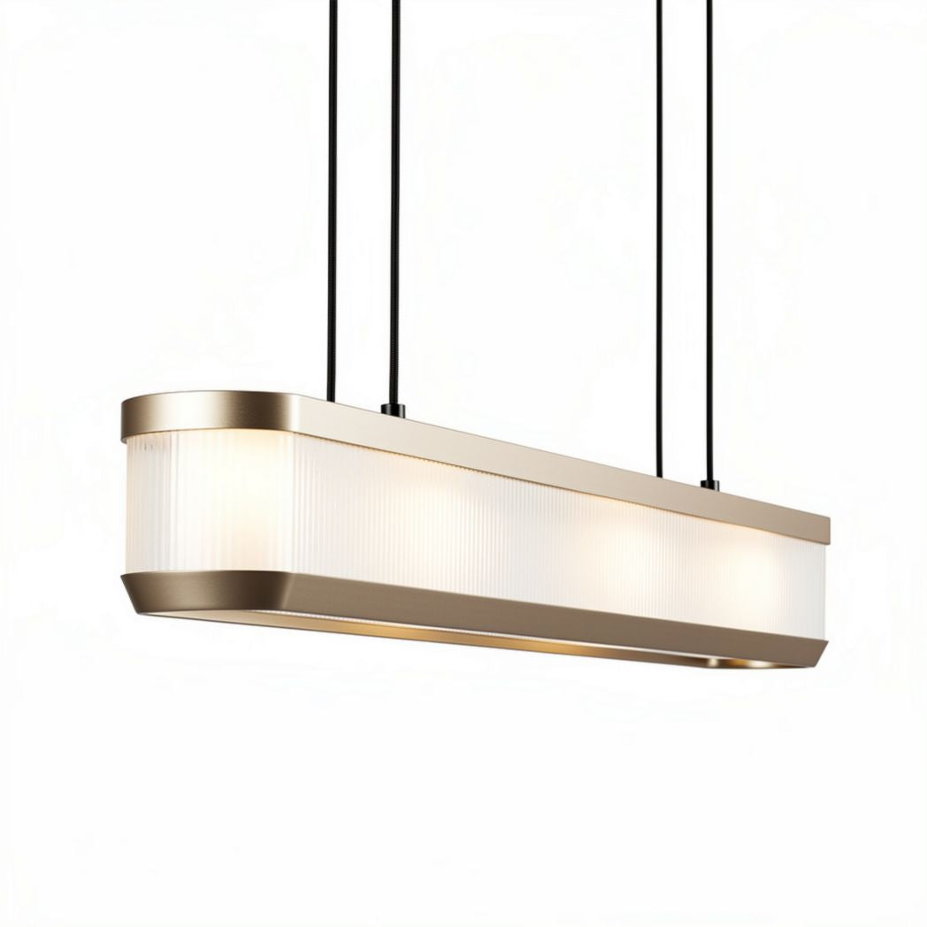 Bamboo pendant light fixture for dining room - 100 x 20 x 10cm